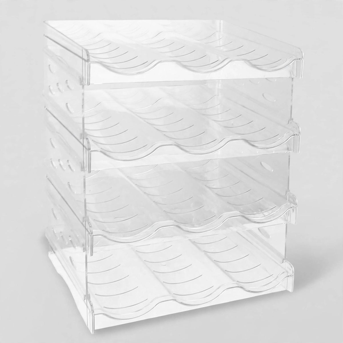 Stackable Bottle Rack – 12 Bottle Storage Organizer