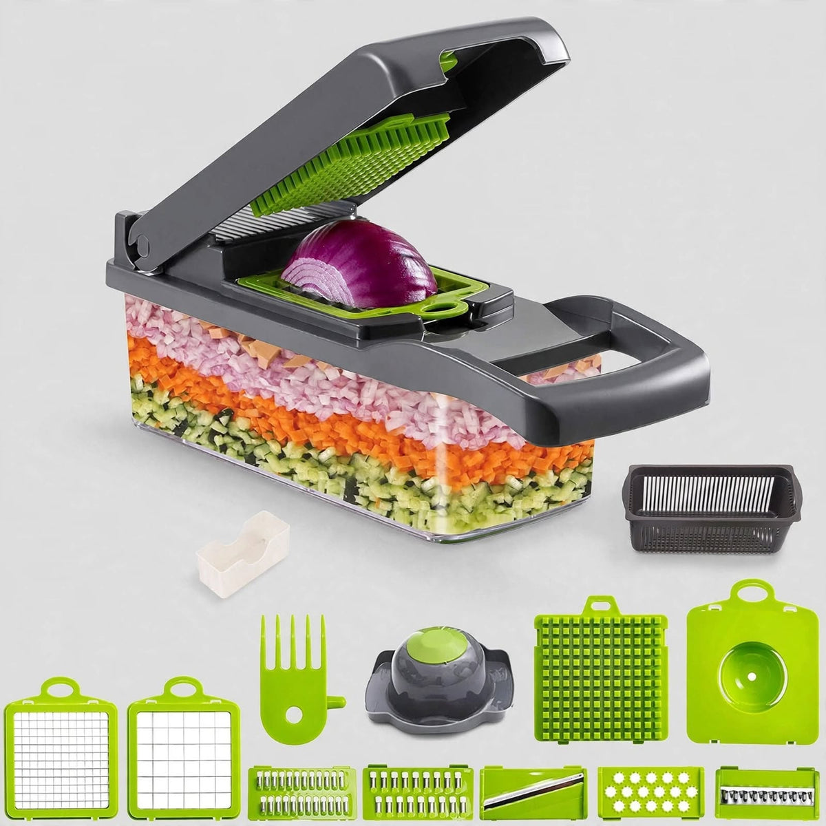 16-in-1 Vegetable Chopper – Multifunctional Food Slicer